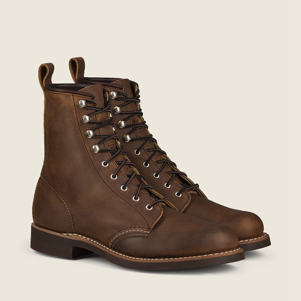 Red Wing Heritage Boots Silversmith - Short Rough & Tough Læder - Brune - Dame 0341-WQDVL